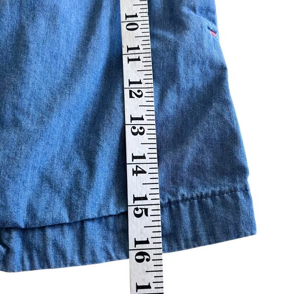 Crewcuts Girls Blue Denim Sleeveless Ruffle Dress size 2 - Picture 6 of 7